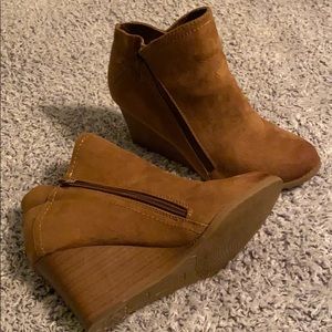 Wedge booties